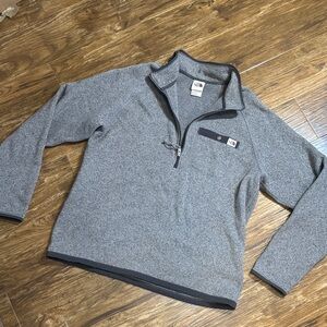Men's Gray Quarter-Zip North Face